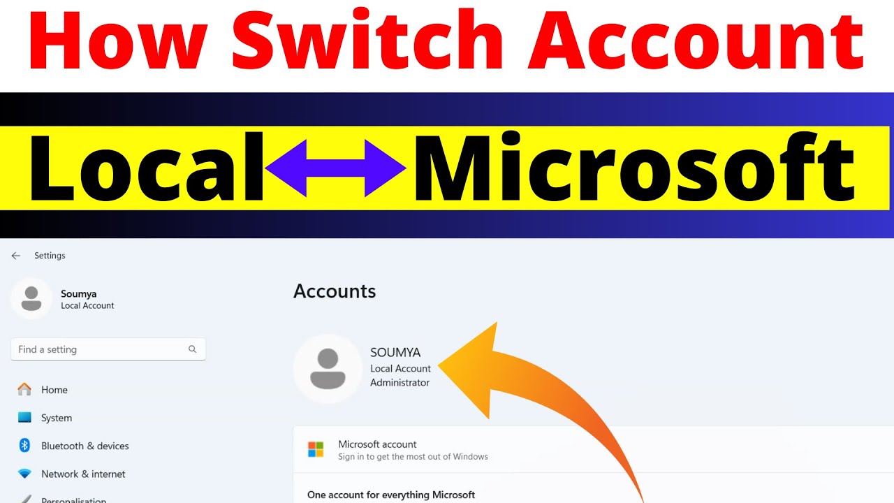 How to Set Up a Local Account Instead of a Microsoft Account